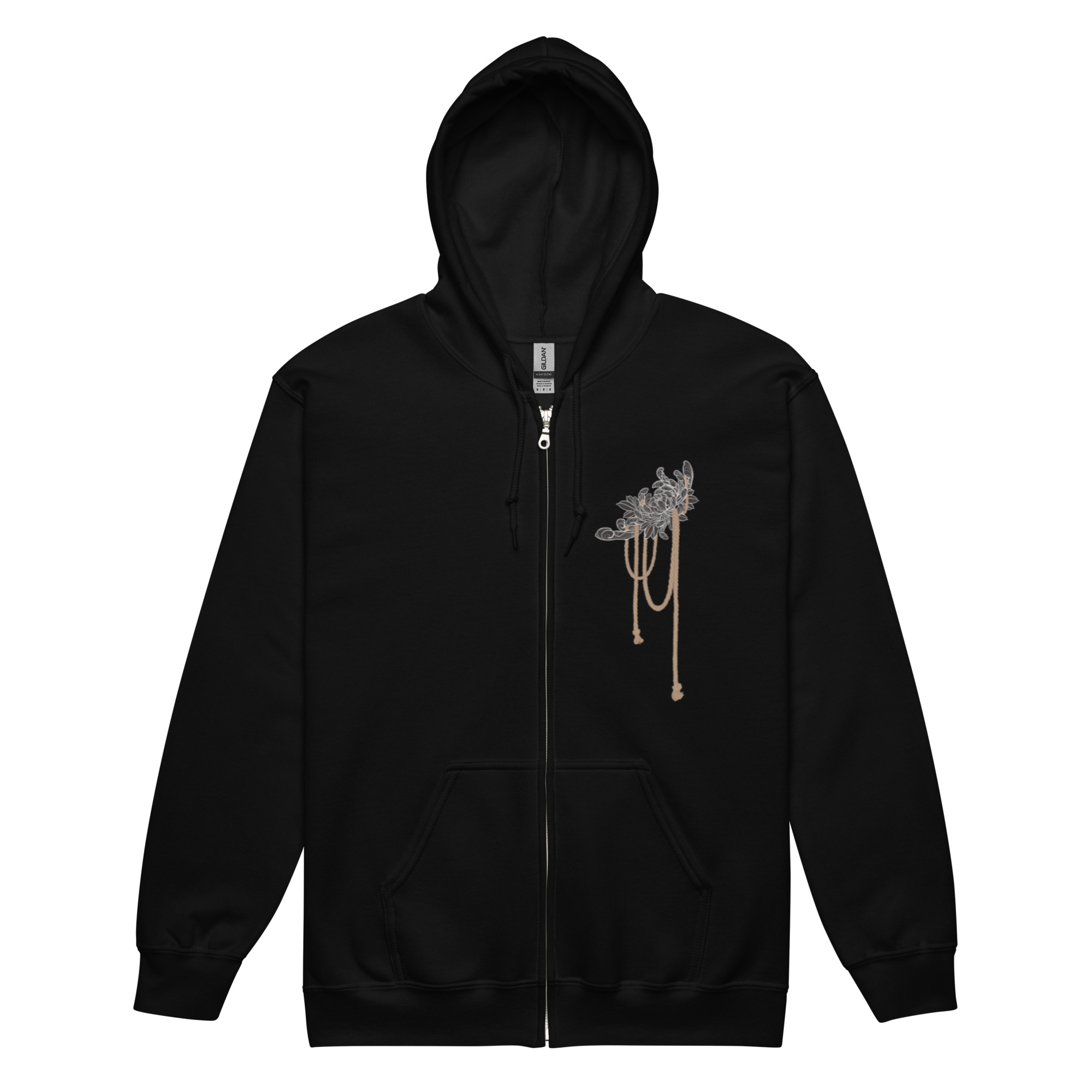 Ropey Chrysanth Zipper Hoodie – Bild 2