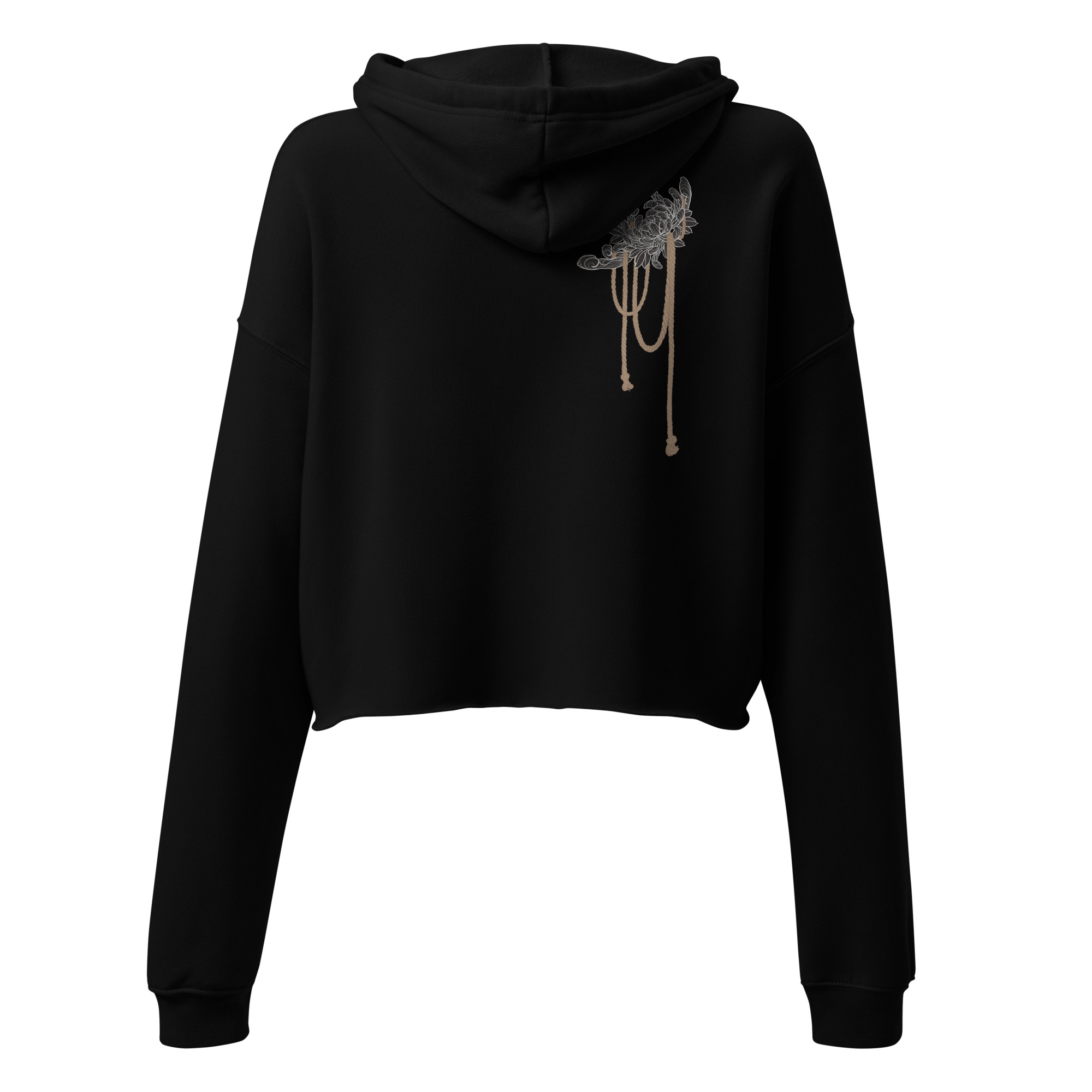 Ropey Chrysanthemum Crop Hoodie – Bild 2